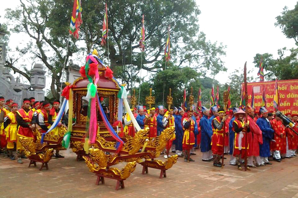Lễ khai ấn đền Trần chỉ thực hiện phần lễ nghi tại đền Thiên Trường