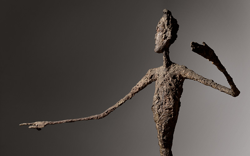 L'Homme au doigt (1947) của Alberto Giacometti